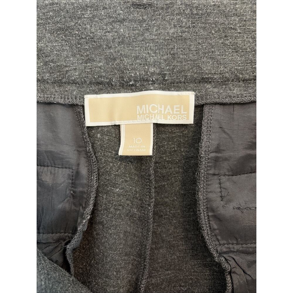 Michael by Michael Kors Pants Size 10 Gray Work Office Straight Leg - Picture 8 of 9